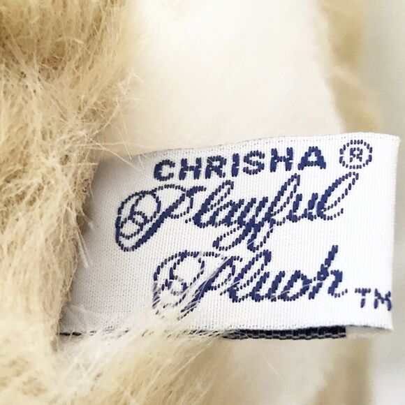 1988 Vintage Chrisha Playful Plush Easter Bunny Rabbit Big Ears 13" Clean!! - Picture 6 of 9